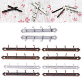 Maxbell 1/12 Dollhouse Miniature Clothes Coat Hook Rack Wall Hanger Silver - Aladdin Shoppers