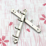 Maxbell 1/12 Dollhouse Miniature Clothes Coat Hook Rack Wall Hanger Silver - Aladdin Shoppers