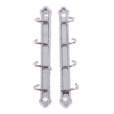 Maxbell 1/12 Dollhouse Miniature Clothes Coat Hook Rack Wall Hanger Silver - Aladdin Shoppers