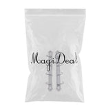 Maxbell 1/12 Dollhouse Miniature Clothes Coat Hook Rack Wall Hanger Silver - Aladdin Shoppers