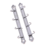 Maxbell 1/12 Dollhouse Miniature Clothes Coat Hook Rack Wall Hanger Silver - Aladdin Shoppers