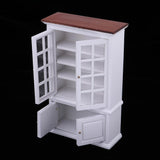 Maxbell 1/12 Dollhouse Miniature Furniture Dining Room Table Chair Wine Cabinet Kit - Aladdin Shoppers