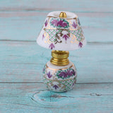 Maxbell 1/12 Dollhouse Miniature Furniture Porcelain Bedside Lamp Light Desk Lamp G - Aladdin Shoppers