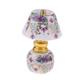 Maxbell 1/12 Dollhouse Miniature Furniture Porcelain Bedside Lamp Light Desk Lamp G - Aladdin Shoppers