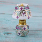 Maxbell 1/12 Dollhouse Miniature Furniture Porcelain Bedside Lamp Light Desk Lamp G - Aladdin Shoppers