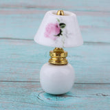 Maxbell 1/12 Dollhouse Miniature Furniture Porcelain Bedside Lamp Light Desk Lamp H - Aladdin Shoppers