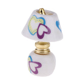 Maxbell 1/12 Dollhouse Miniature Furniture Porcelain Bedside Lamp Light Desk Lamp I - Aladdin Shoppers