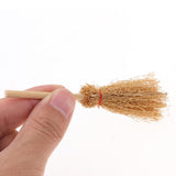 Maxbell 1/12 Dolls House Decoration Accessories Mini Bamboo Broom Model Dollhouse Miniature Cleaning Tools Kit Pretend Play Toy 10 Pieces - Aladdin Shoppers