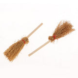 Maxbell 1/12 Dolls House Decoration Accessories Mini Bamboo Broom Model Dollhouse Miniature Cleaning Tools Kit Pretend Play Toy 10 Pieces - Aladdin Shoppers