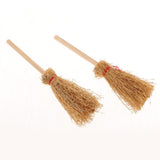 Maxbell 1/12 Dolls House Decoration Accessories Mini Bamboo Broom Model Dollhouse Miniature Cleaning Tools Kit Pretend Play Toy 10 Pieces - Aladdin Shoppers