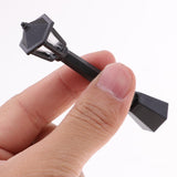 Maxbell 1/12 Miniature Architectural Courtyard Street Light Model Black Metal Outdoor Lamp Toy Dollhouse Life Scene Ornament 10 Pieces - Aladdin Shoppers