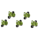 Maxbell 1/12 Miniature Motor Bicycle Toy Motorcycle Model Dollhouse Outdoor Ornament - Aladdin Shoppers