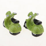 Maxbell 1/12 Miniature Motor Bicycle Toy Motorcycle Model Dollhouse Outdoor Ornament - Aladdin Shoppers