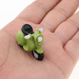 Maxbell 1/12 Miniature Motor Bicycle Toy Motorcycle Model Dollhouse Outdoor Ornament - Aladdin Shoppers