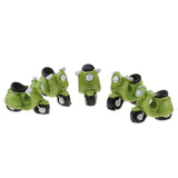 Maxbell 1/12 Miniature Motor Bicycle Toy Motorcycle Model Dollhouse Outdoor Ornament - Aladdin Shoppers