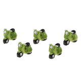 Maxbell 1/12 Miniature Motor Bicycle Toy Motorcycle Model Dollhouse Outdoor Ornament - Aladdin Shoppers