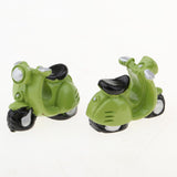 Maxbell 1/12 Miniature Motor Bicycle Toy Motorcycle Model Dollhouse Outdoor Ornament - Aladdin Shoppers