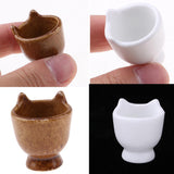 Maxbell 1/12 Scale Ceramic Flower Pots Miniatures Dollhouse Garden Decoration Brown - Aladdin Shoppers
