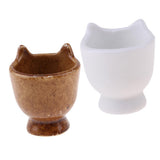 Maxbell 1/12 Scale Ceramic Flower Pots Miniatures Dollhouse Garden Decoration Brown - Aladdin Shoppers