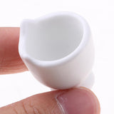 Maxbell 1/12 Scale Ceramic Flower Pots Miniatures Dollhouse Garden Decoration White - Aladdin Shoppers