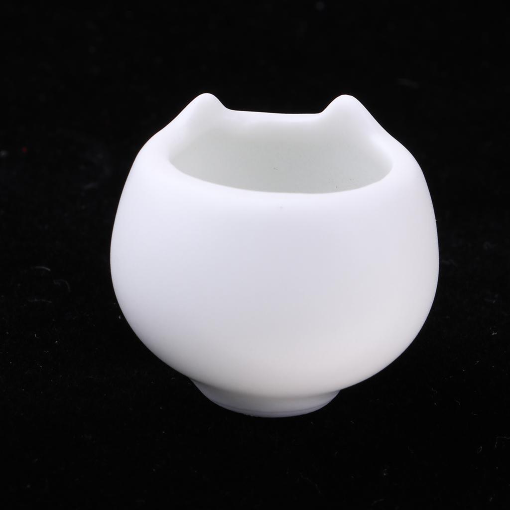 Maxbell 1/12 Scale Flowerpots Miniature Dollhouse Garden Decoration Accessory White - Aladdin Shoppers