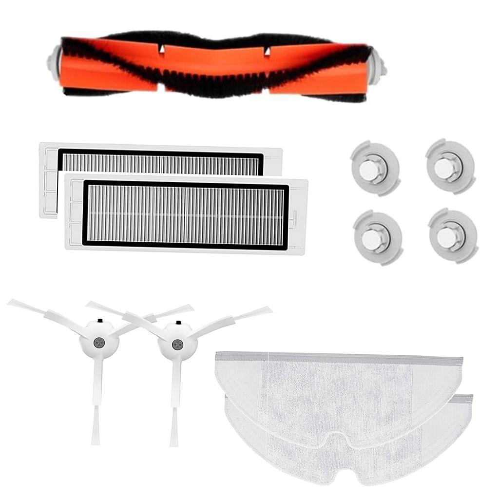 Maxbell 11x Vacuum Cleaner Hepa Filter Side Brush Mop Cloths Xiaomi Roborock Parts - Aladdin Shoppers