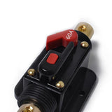 Maxbell 12-48V Car Auto Fuse Holder Power Circuit Breaker Fits 4-8 Gauge Wire 60A - Aladdin Shoppers