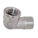 Maxbell 1/2" Double End Right Angle Pipe Fitting Threaded Elbow Connector DN15 - Aladdin Shoppers