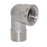 Maxbell 1/2" Double End Right Angle Pipe Fitting Threaded Elbow Connector DN15 - Aladdin Shoppers