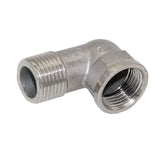 Maxbell 1/2" Double End Right Angle Pipe Fitting Threaded Elbow Connector DN15 - Aladdin Shoppers