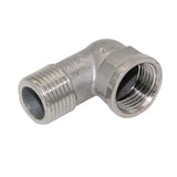 Maxbell 1/2" Double End Right Angle Pipe Fitting Threaded Elbow Connector DN15 - Aladdin Shoppers