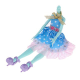 Maxbell 12 Joints Moveable Nude Doll Body With Dress And Shoes For Monster High Doll - Aladdin Shoppers