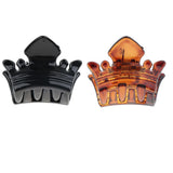 Maxbell 12 Pieces Mini Plastic Hair Claw Clamps Crown Grips Hair Accessory Black - Aladdin Shoppers
