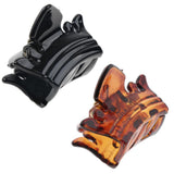 Maxbell 12 Pieces Mini Plastic Hair Claw Clamps Crown Grips Hair Accessory Black - Aladdin Shoppers
