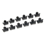 Maxbell 12 Pieces Mini Plastic Hair Claw Clamps Crown Grips Hair Accessory Black - Aladdin Shoppers