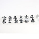 Maxbell 12 Pieces Mini Plastic Hair Claw Clamps Crown Grips Hair Accessory Black - Aladdin Shoppers