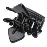 Maxbell 12 Pieces Mini Plastic Hair Claw Clamps Crown Grips Hair Accessory Black - Aladdin Shoppers
