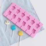 Maxbell 12 Silicone Mold Lollipop Mould Tray Candy Chocolate Lollypop Mold Cow - Aladdin Shoppers