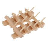Maxbell 12 Spool Wooden Bobbin Thread Rack Organizer Holder for Sewing Embroidery - Aladdin Shoppers