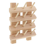 Maxbell 12 Spool Wooden Bobbin Thread Rack Organizer Holder for Sewing Embroidery - Aladdin Shoppers