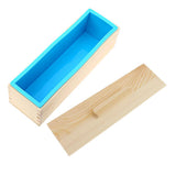 Maxbell 1200g Silicone Loaf Soap Mould Toast Bread Making Rectangle Mold C Blue