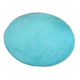 Maxbell 120cm Diameter Soft Plush Kids/Baby Playhouse Tent Carpet Children Bedroom Floor Cushion - Round Blue - Aladdin Shoppers