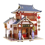 Maxbell 1/24 DIY Miniature Kits 3D Dollhouse with Furniture Chinese Tea House Gift - Aladdin Shoppers