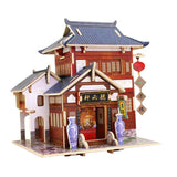 Maxbell 1/24 DIY Miniature Kits 3D Dollhouse with Furniture Chinese Tea House Gift - Aladdin Shoppers