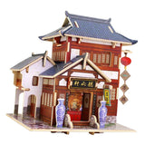 Maxbell 1/24 DIY Miniature Kits 3D Dollhouse with Furniture Chinese Tea House Gift - Aladdin Shoppers