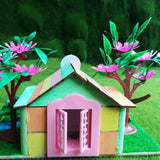 Maxbell 1/25 DIY Dollhouse Miniature Kit Wooden House with Baby Boy Craft Kids Gift - Aladdin Shoppers