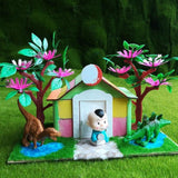 Maxbell 1/25 DIY Dollhouse Miniature Kit Wooden House with Baby Boy Craft Kids Gift - Aladdin Shoppers