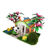 Maxbell 1/25 DIY Dollhouse Miniature Kit Wooden House with Panda Craft Kids Gift - Aladdin Shoppers