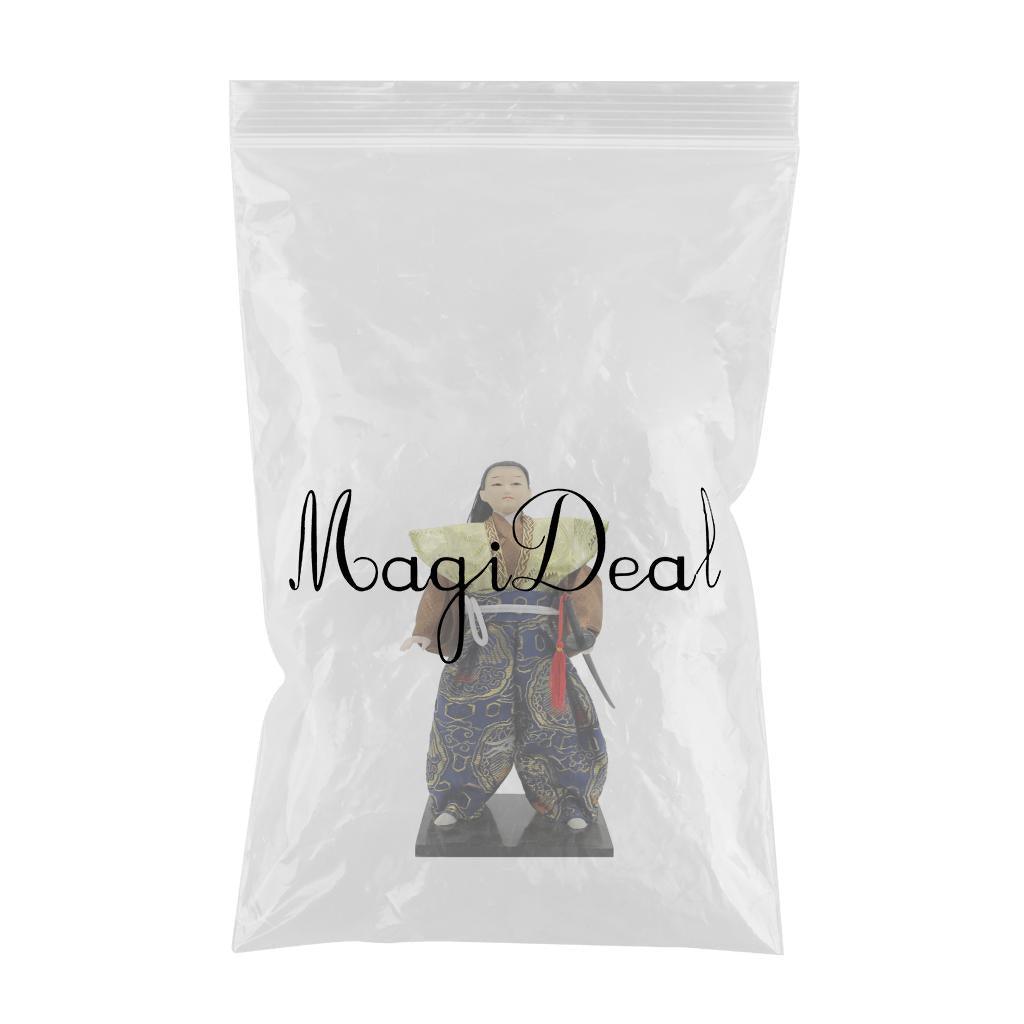 Maxbell 12inch Vintage Japanese Samurai Kimono Doll Oriental Dolls Model Craft #1 - Aladdin Shoppers