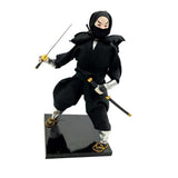 Maxbell 12inch Vintage Japanese Samurai Ninja Kimono Doll Oriental Dolls Model Craft - Aladdin Shoppers